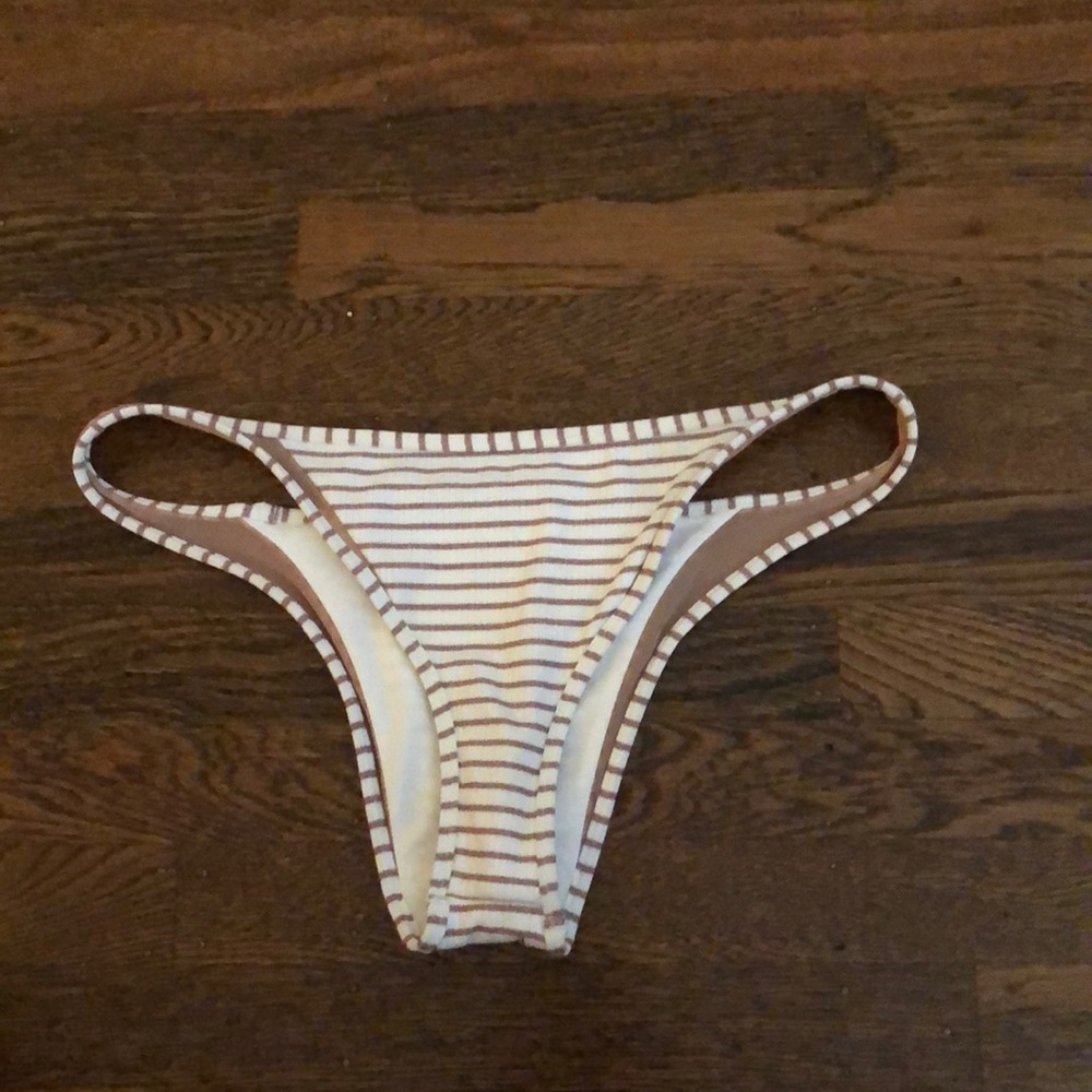 Pacsun striped cheeky bikini bottoms